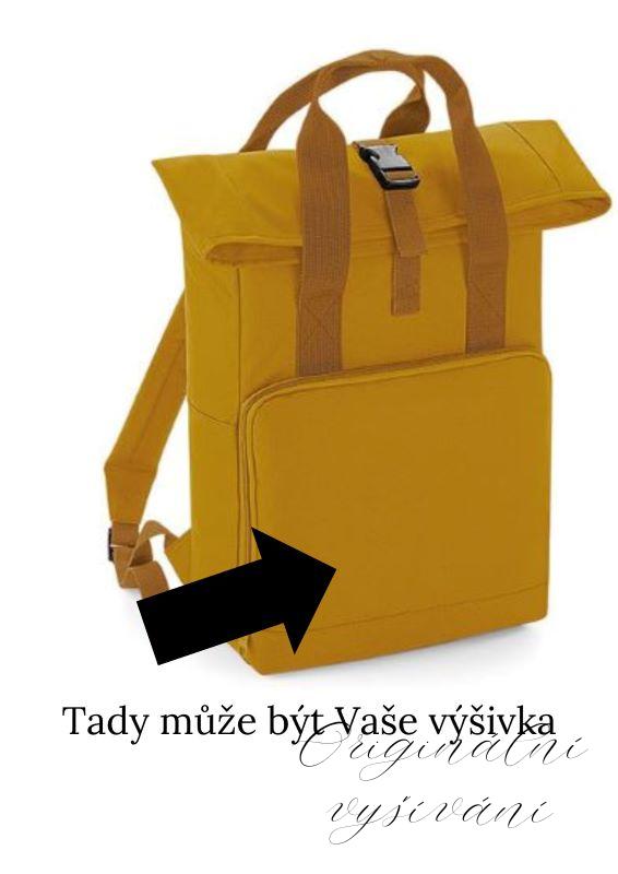 Městský batoh Roll-top se dvěma ušima, žlutý